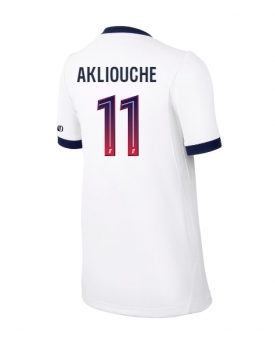 Paris Saint-Germain Maghnes Akliouche #11 Maglia Gara Trasferta Repliche 2026-27 Donna Maniche Corte Paris Saint-Germain Maghnes Akliouche #11 Maglia Gara Trasferta Repliche 2026-27 Donna Maniche Corte